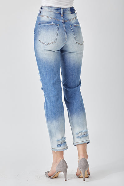 Risen High Rise Boyfriend Ombre Jeans