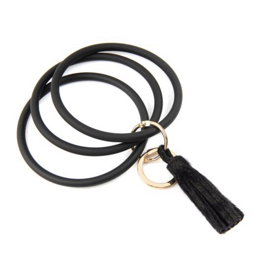 3-Ring Tassel Keychain
