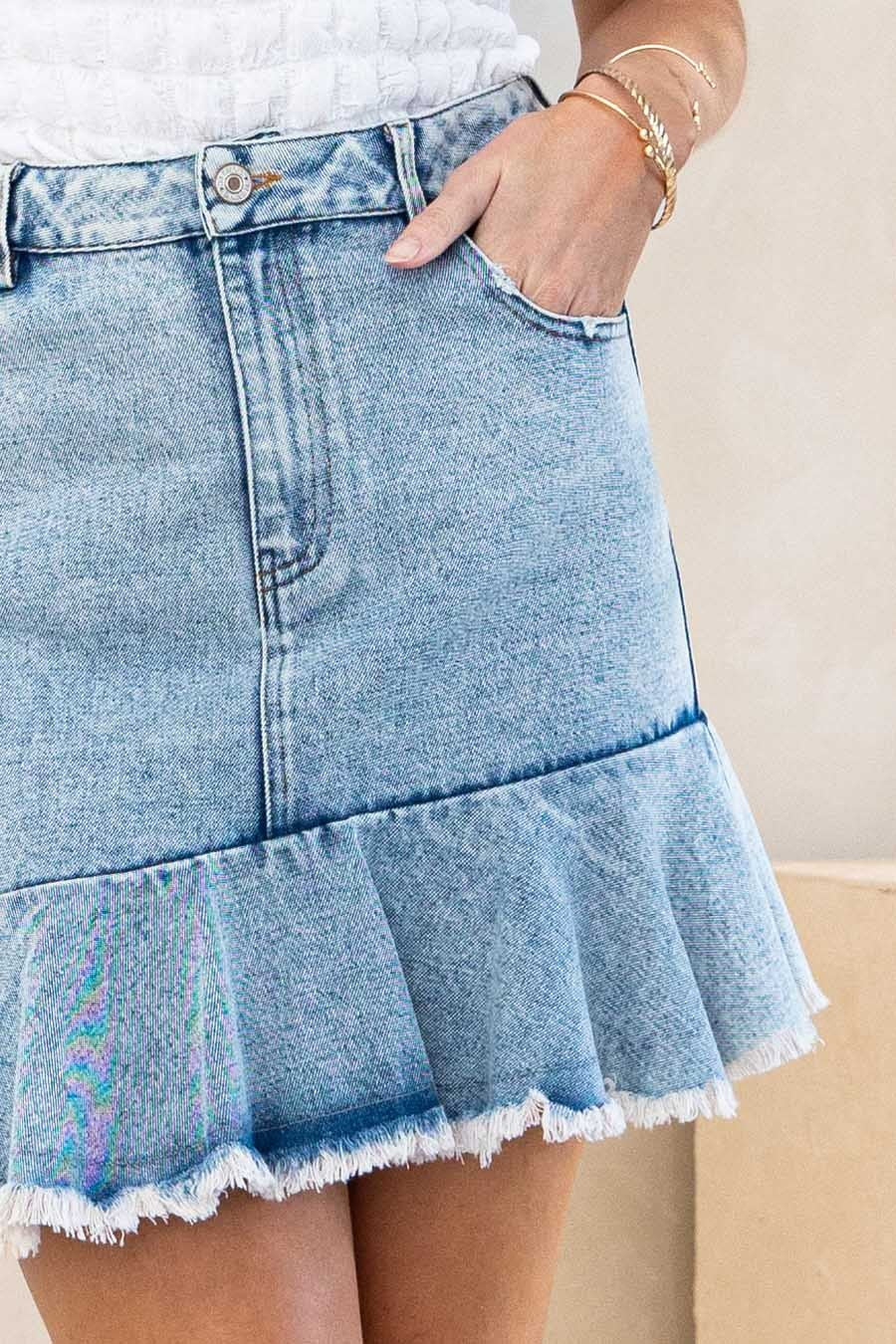 Darlin' Denim Mini Skirt