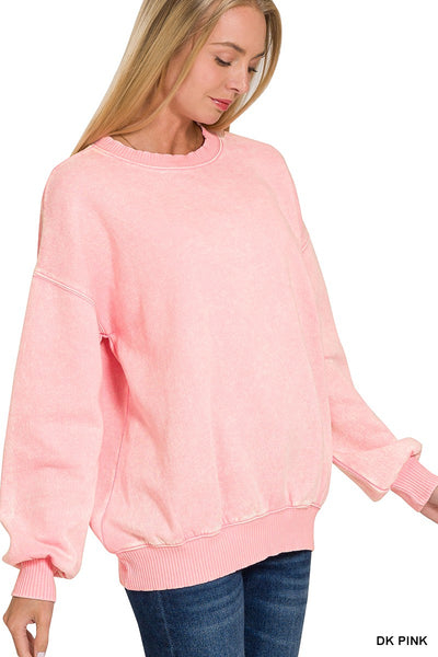 Classic Washed Pullover, S-3XL