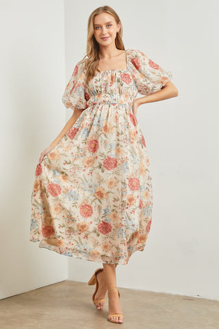 Organza Floral Dress