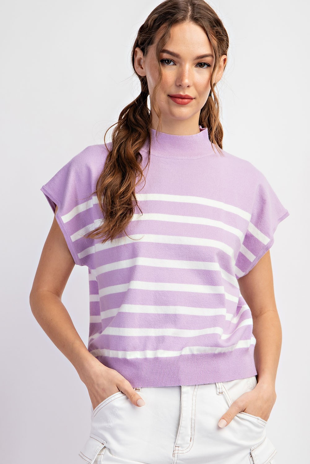 Purple Lilies Top