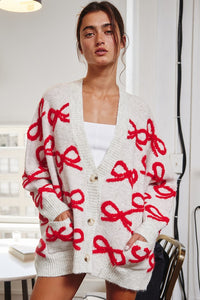 Red Ribbons Cardigan