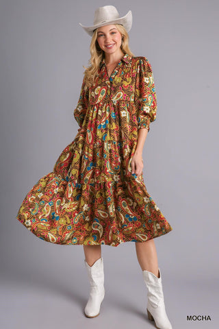 Paisley Midi Dress