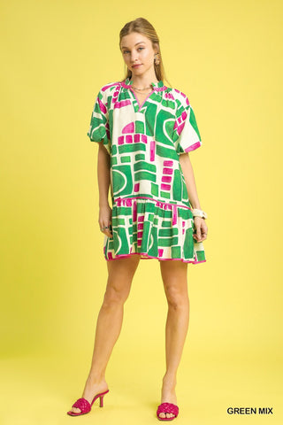Abstract Geo Dress