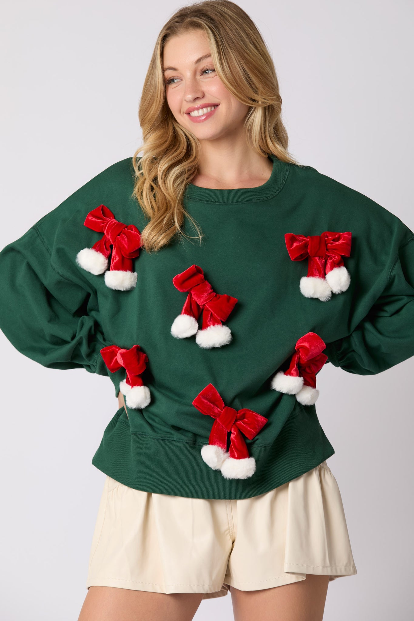 Santa Bow Sweater