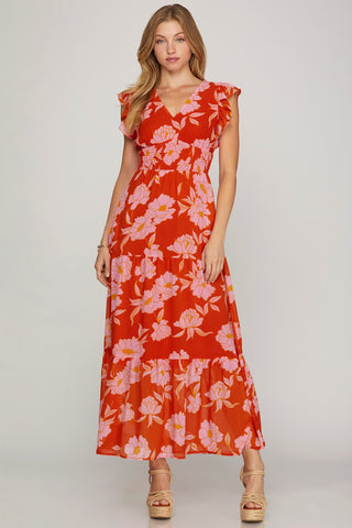 Cherry Blossom Maxi Dress