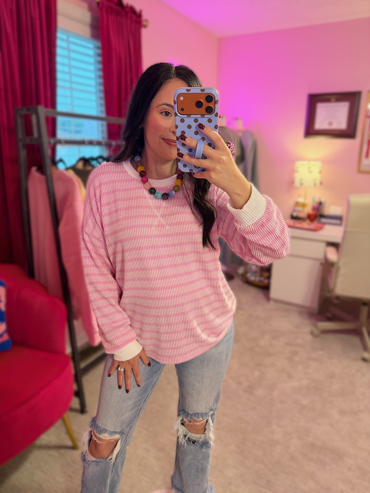 Pink Peppermint Top