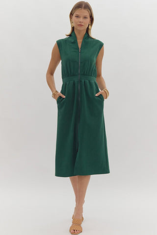 Emerald Midi Dress