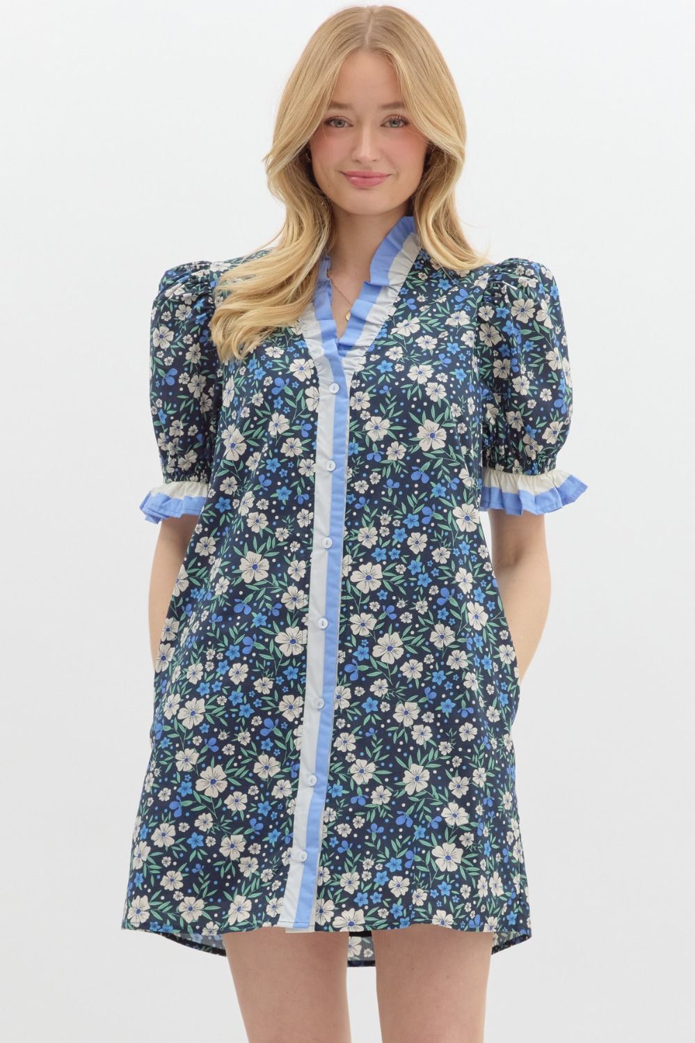 Whimsical Blooms Dress, S-2XL