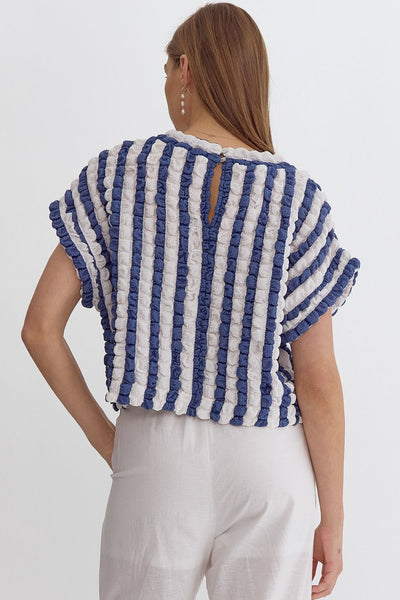 Bubbly Striped Top