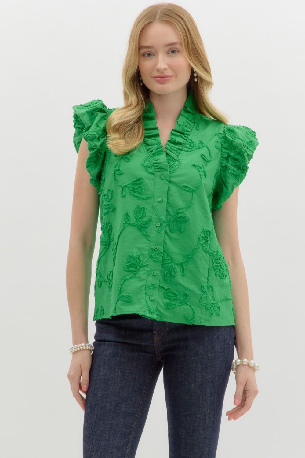 Clover Green Top