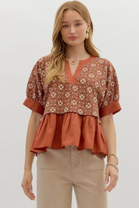Rust Pumpkin Top