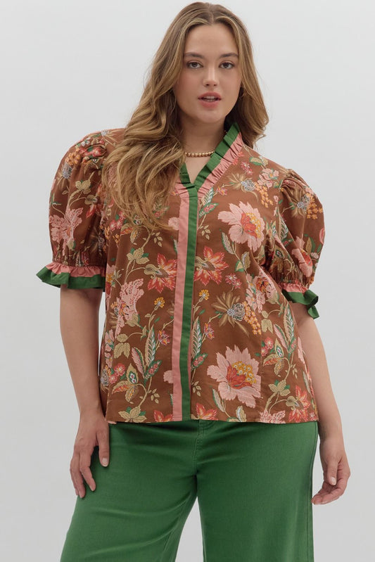 Mocha Coffee Top, S-2XL